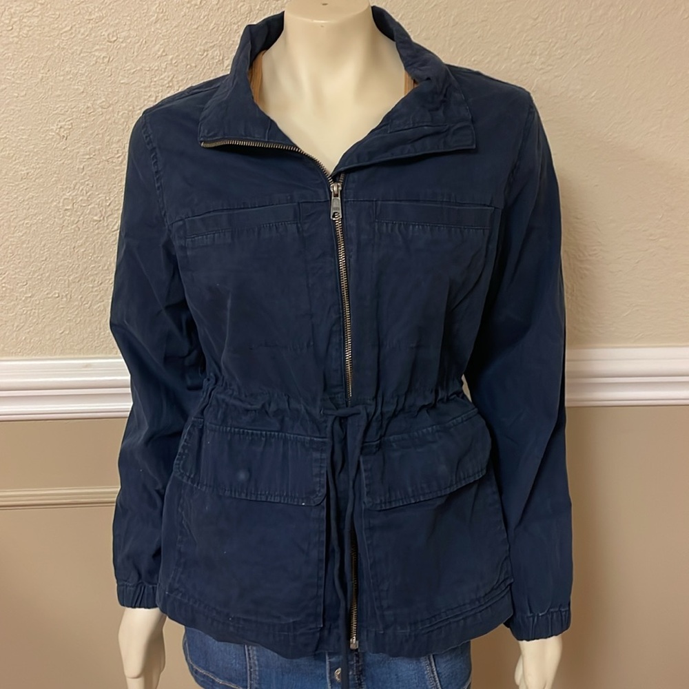 Old Navy Dark Blue Utility Jacket Size Large